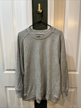 aerie Women's Crewneck Sweater - Light Gray